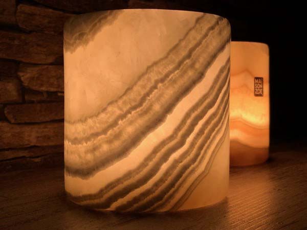 Alabaster Kerzenhalterset | Handgemachte Kerzenständer | Maison Zoe