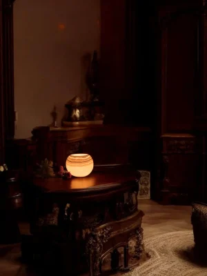 Luminous alabaster ball - Small