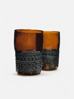 Alexa Glass Set - Brown