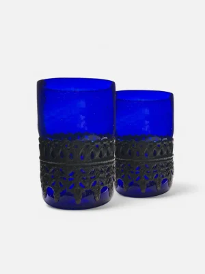 Alexa Glass Set - Dark Blue