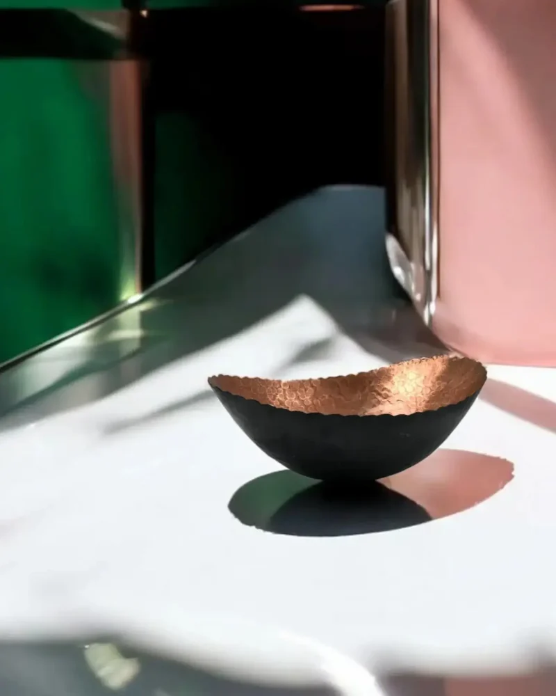 Arched Copper Bowl