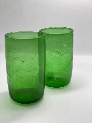 Dary glasses – set of 6 - Green, Large