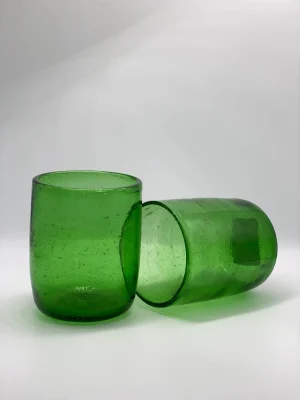Dary glasses – set of 6 - Green, Small