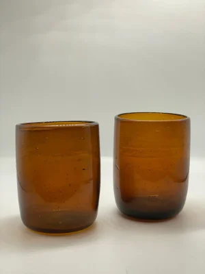 Dary glasses – set of 6 - Brown, Small