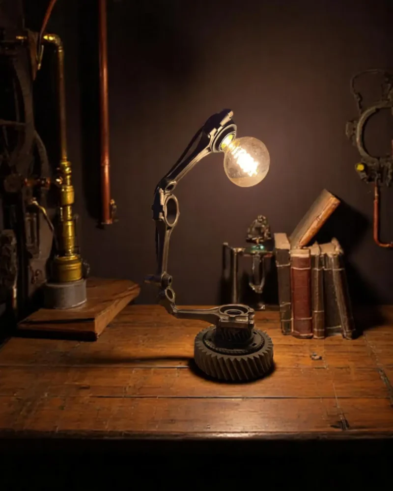 Scrap Metal Lamp