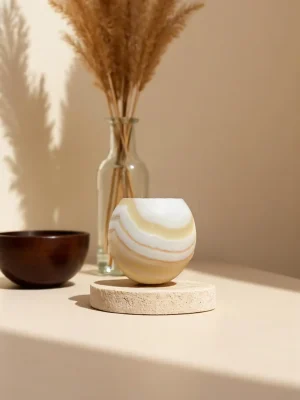 Luxy candle holder - Bone, Medium
