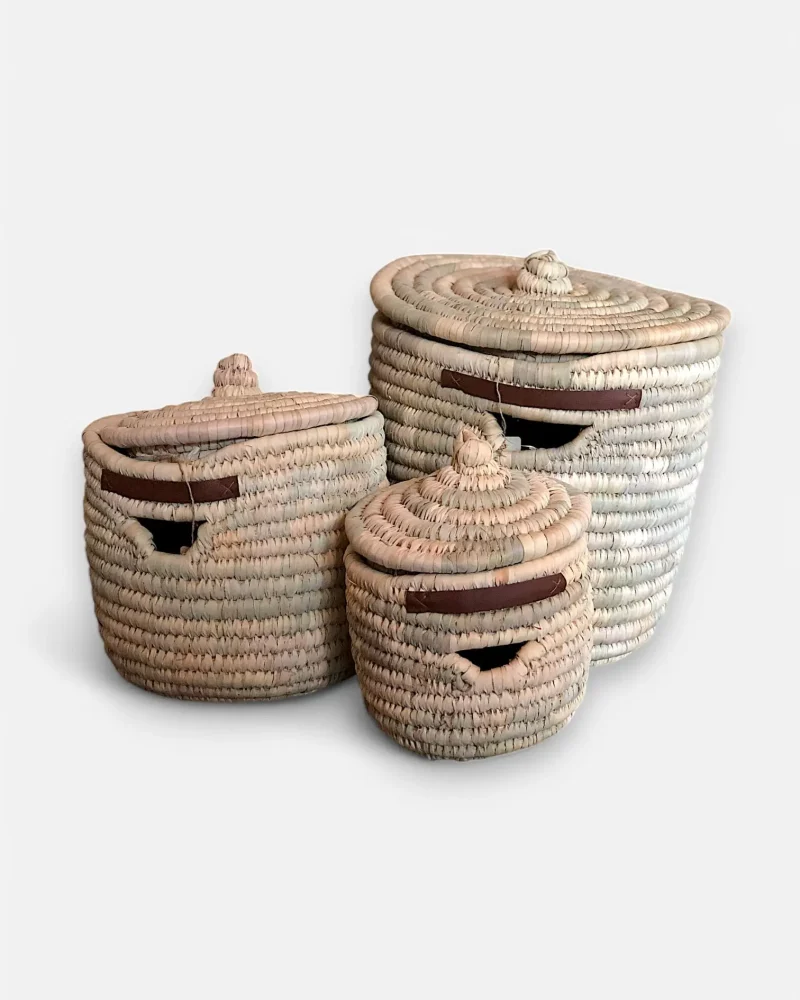 Palm Basket Trio