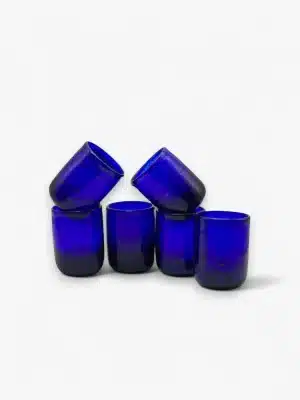 Set of 6 shot glasses - Dark Blue