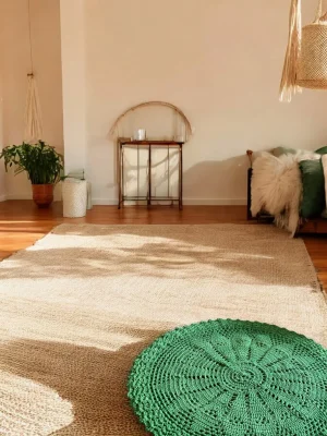 Istanbul crochet rug - Green