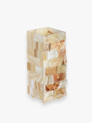 Stacked alabaster lamp - Small Stones