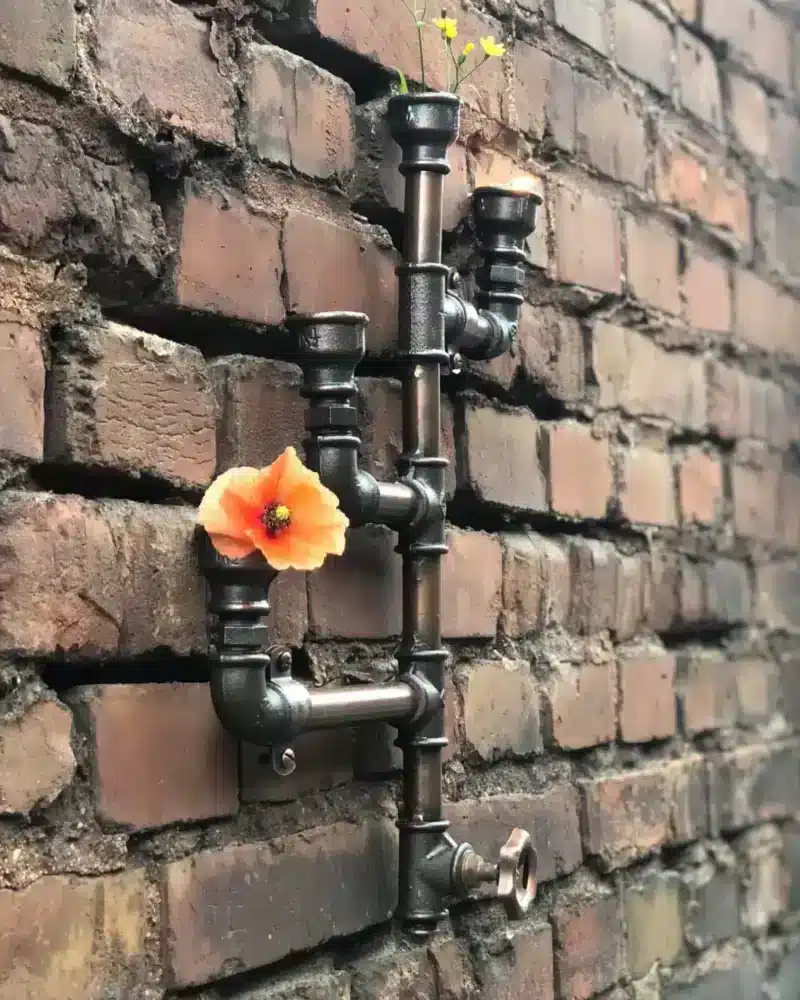 Industrial Pipe Vase
